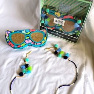 Vie & Rose Sunglasses Case w/ Neck Chain